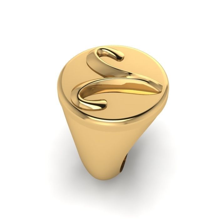 Zodiac sign ring Aries 3D print model_6