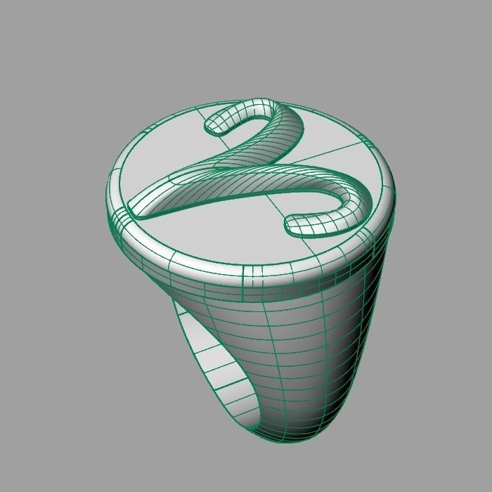 Zodiac sign ring Aries 3D print model_10