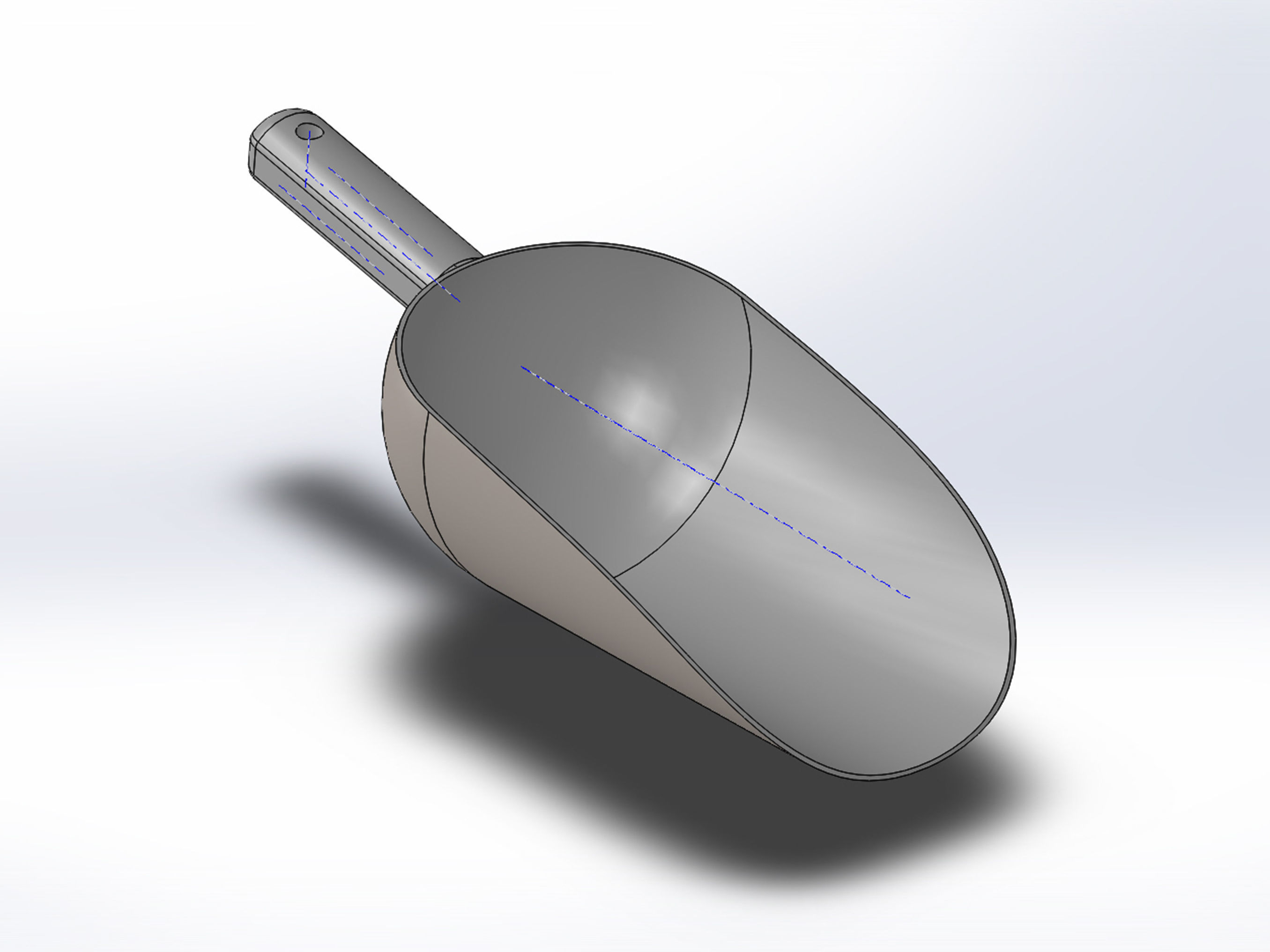 Grocery Bulk Food Scoop 3D model_1