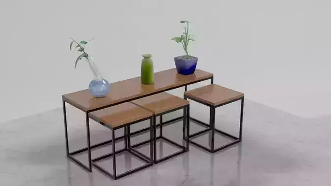 Center and table for room decoration