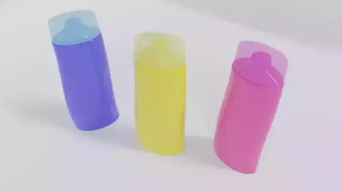 Curved shampoo bottle