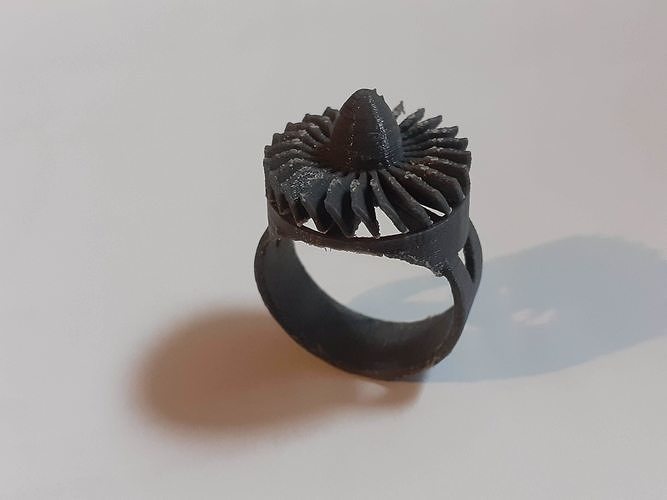 Jet Turbine Ring with movement 3D print model