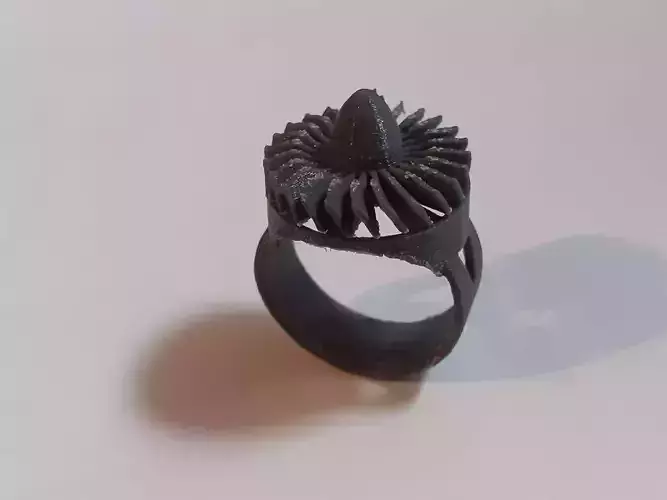 Jet Turbine Ring with movement 3D print model