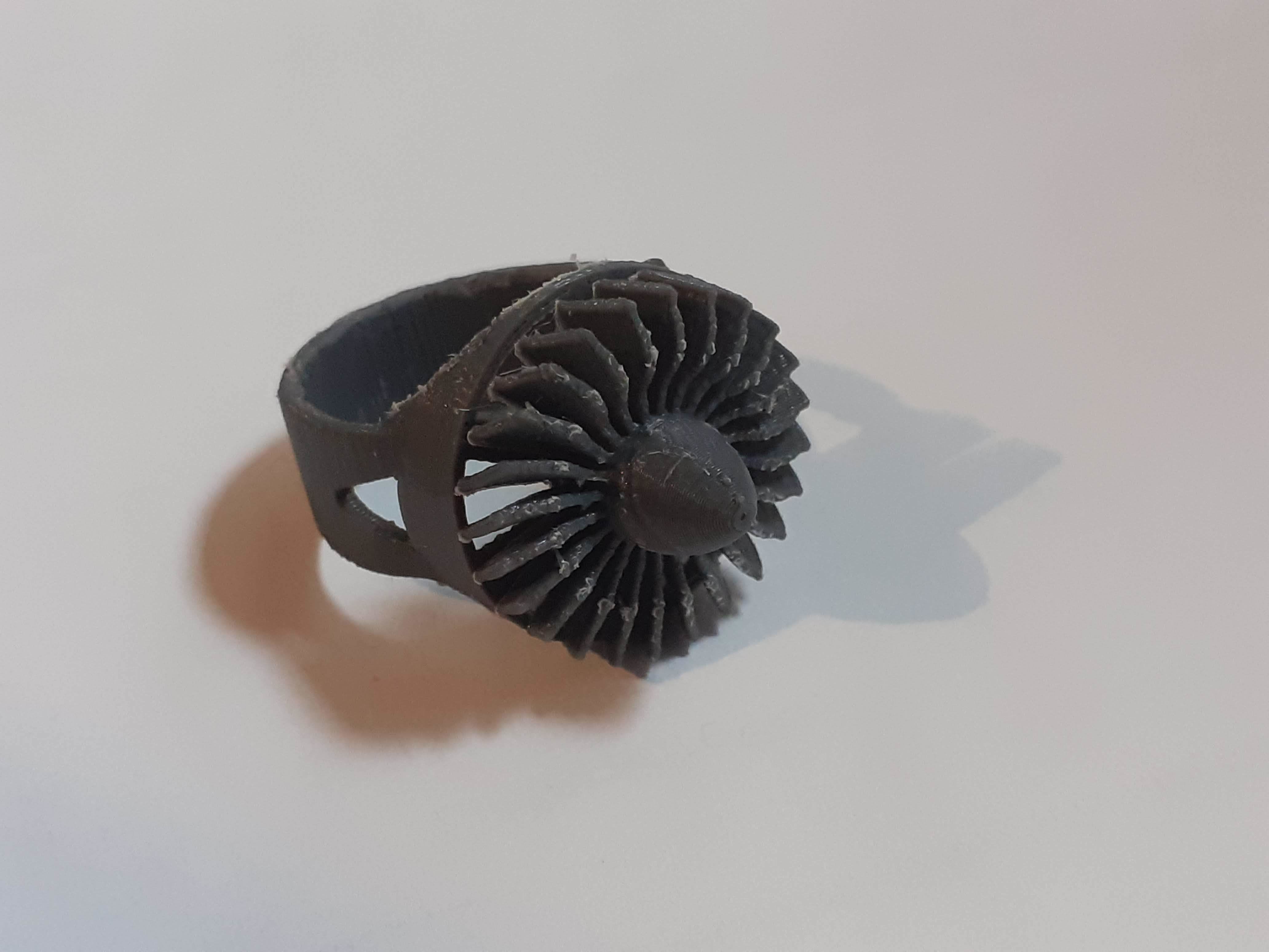 Jet Turbine Ring with movement 3D print model_2