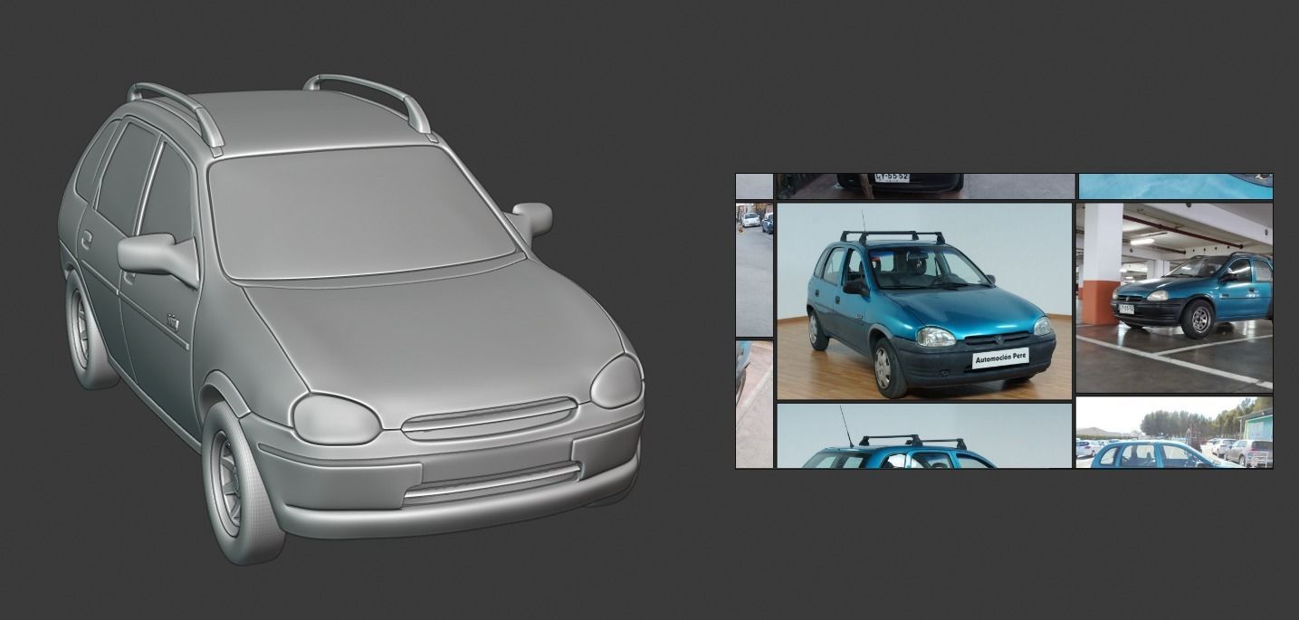 Opel Corsa Swing 3D print model_3