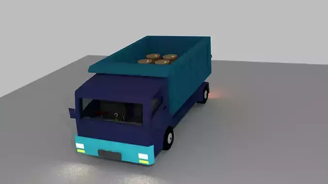 Truck Low Poly and file blend