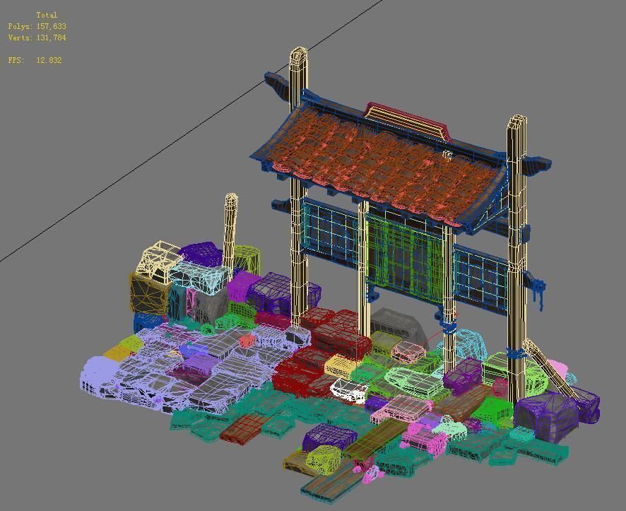 Barracks - bulletin board 3D model_2