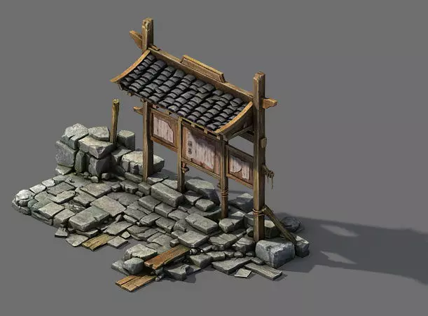 Barracks - bulletin board 3D model_0