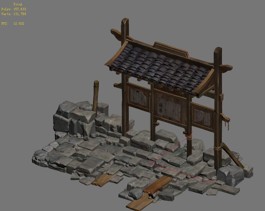 Barracks - bulletin board 3D model_1
