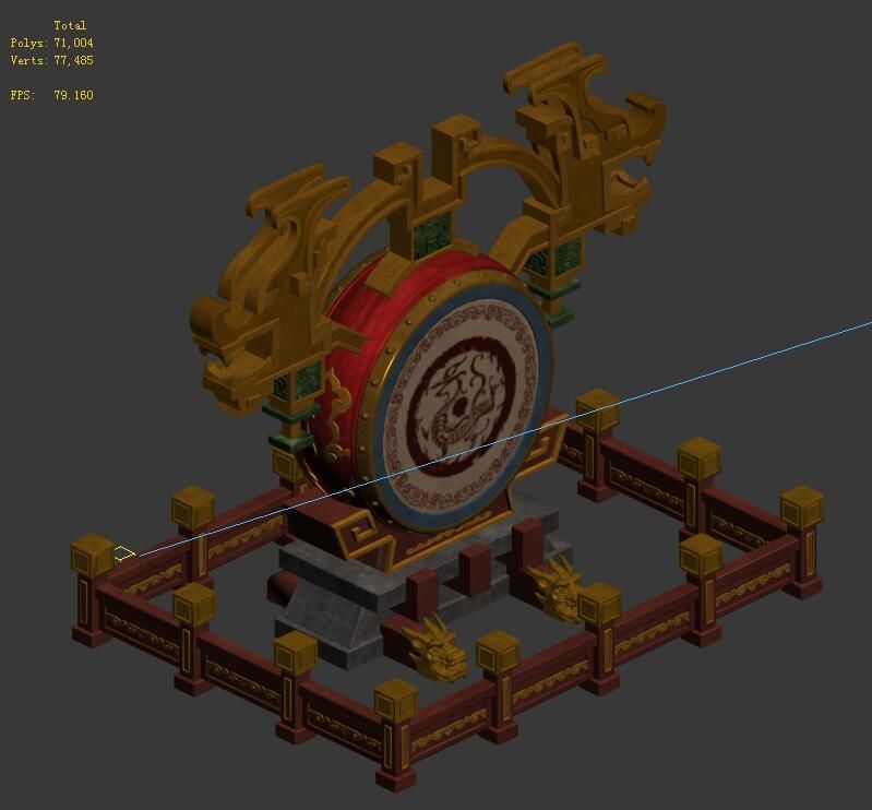 Barracks - war drums 3D model_1
