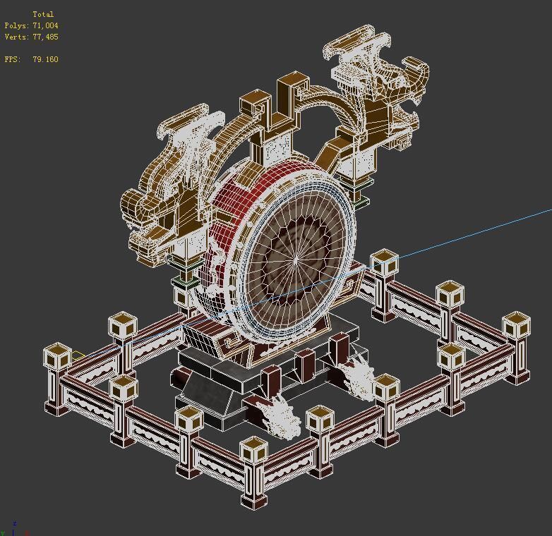 Barracks - war drums 3D model_2