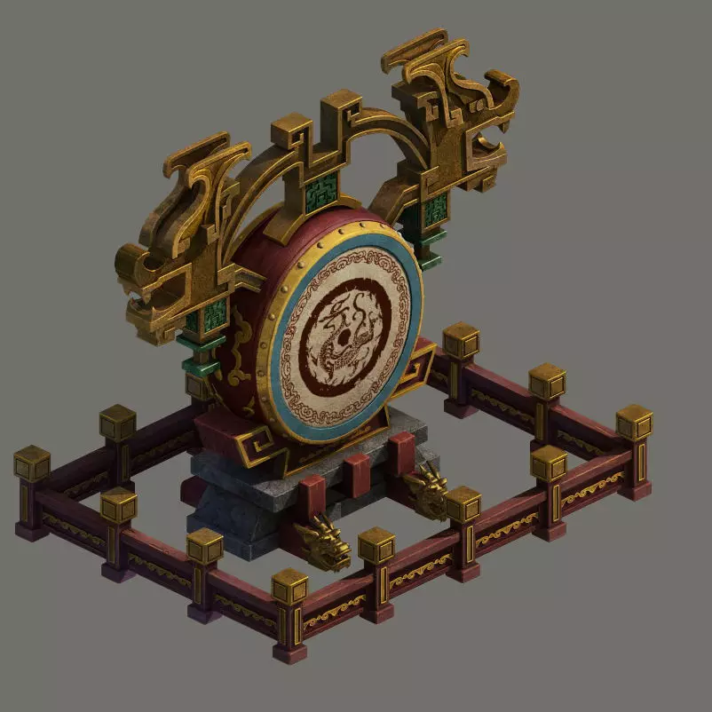 Barracks - war drums 3D model_0