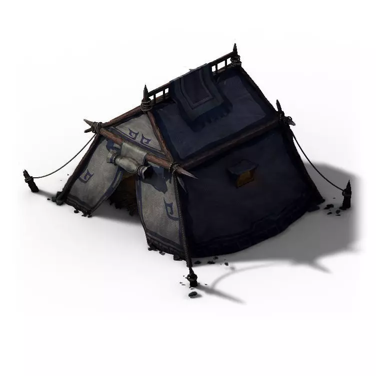 Barracks - Tent 03 3D model_0