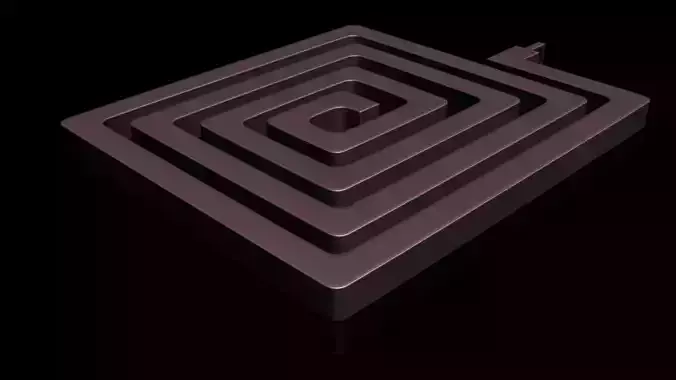 Rectangular Keychain 3D print model