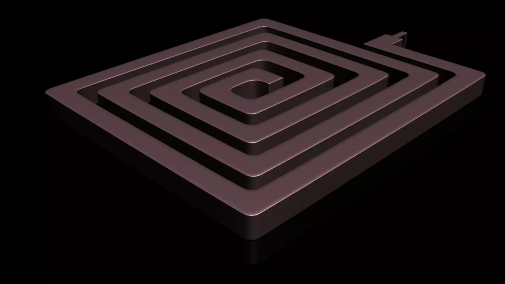 Rectangular Keychain 3D print model