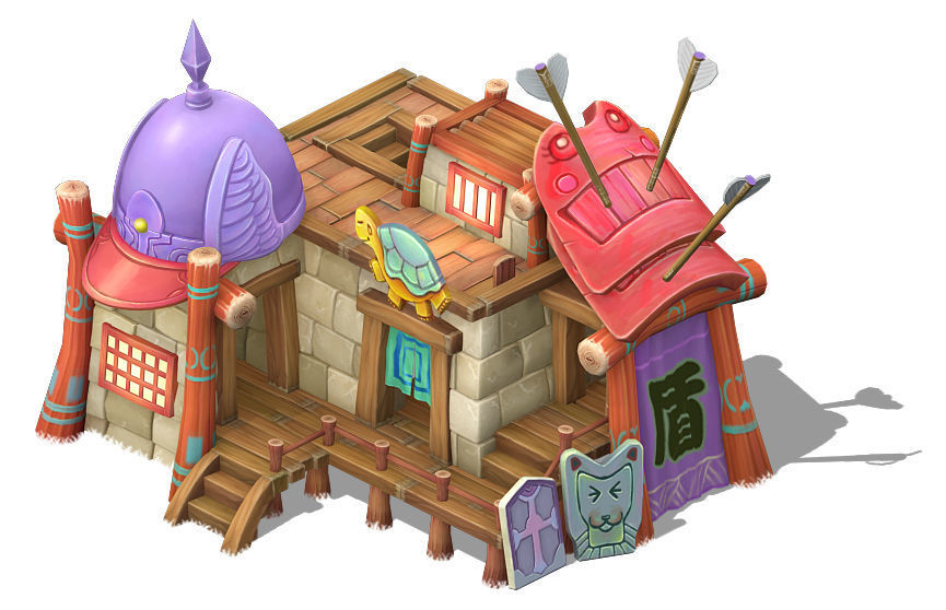 Cartoon Edition - Armor Shop 03 3D model_1