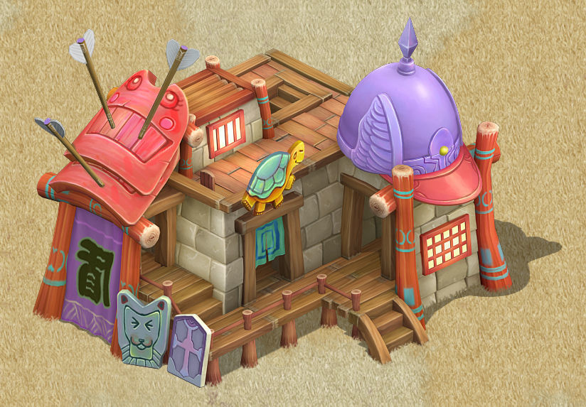 Cartoon Edition - Armor Shop 03 3D model_2