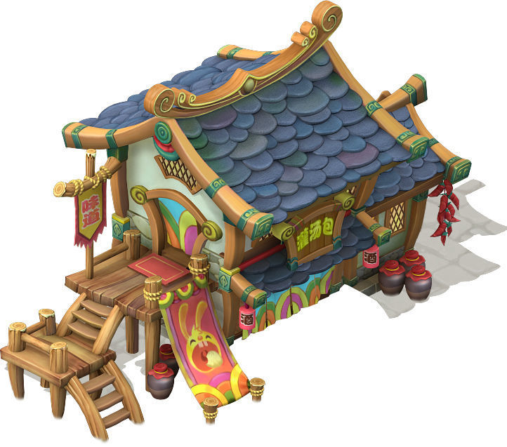 Cartoon version - pub 3D model_2