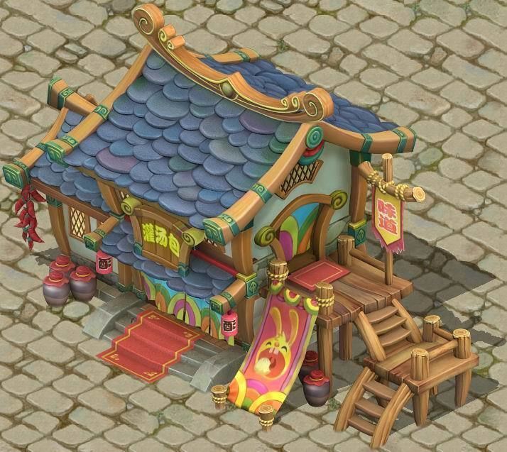 Cartoon version - pub 3D model_3