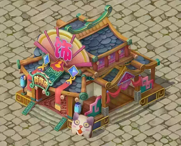 Cartoon version - jewelry shop