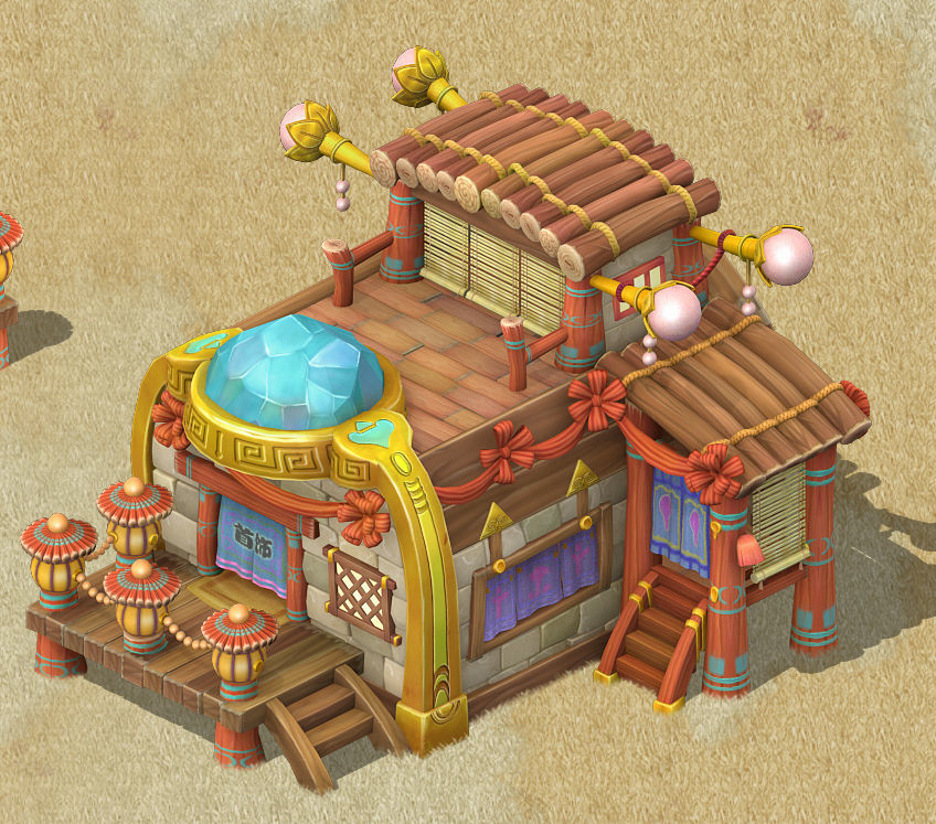 Cartoon version - jewelry shop 03 3D model_2