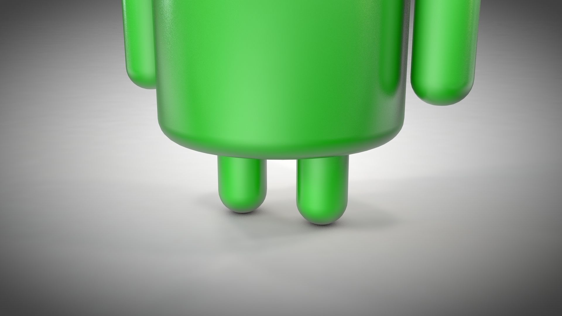 Android Robot - 3D Logo Low-poly 3D model_11