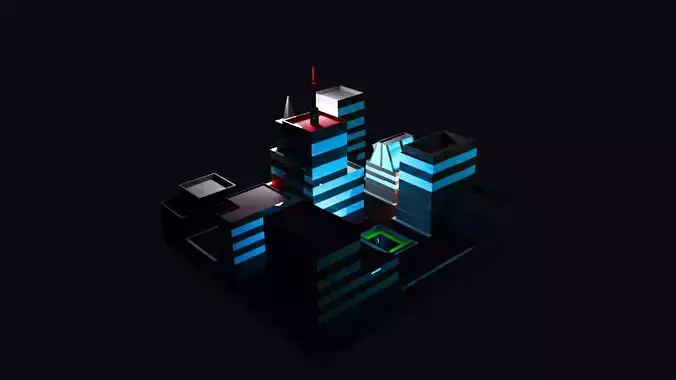 Blender Low Poly City