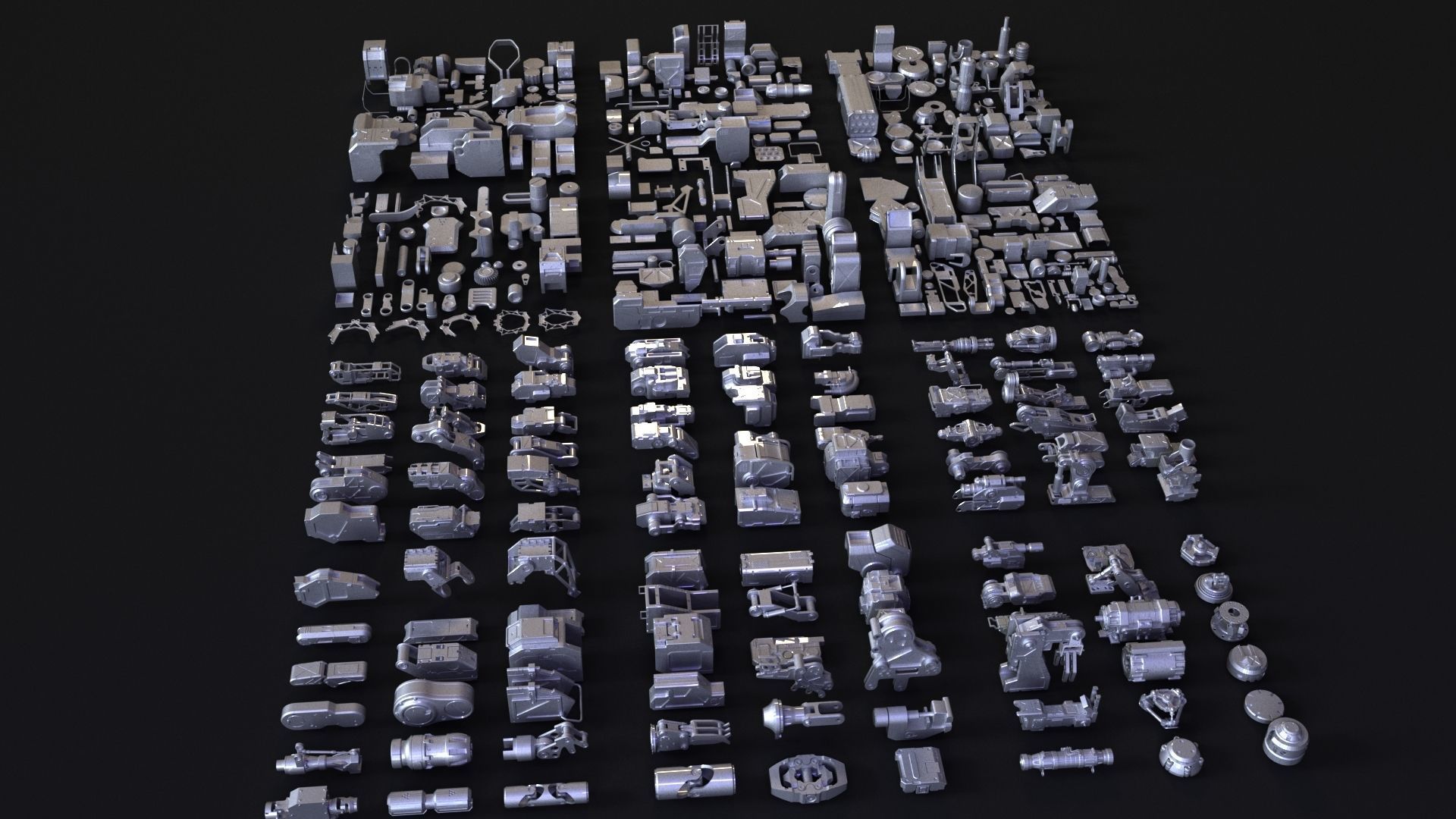 Kitbash city 3D model_5