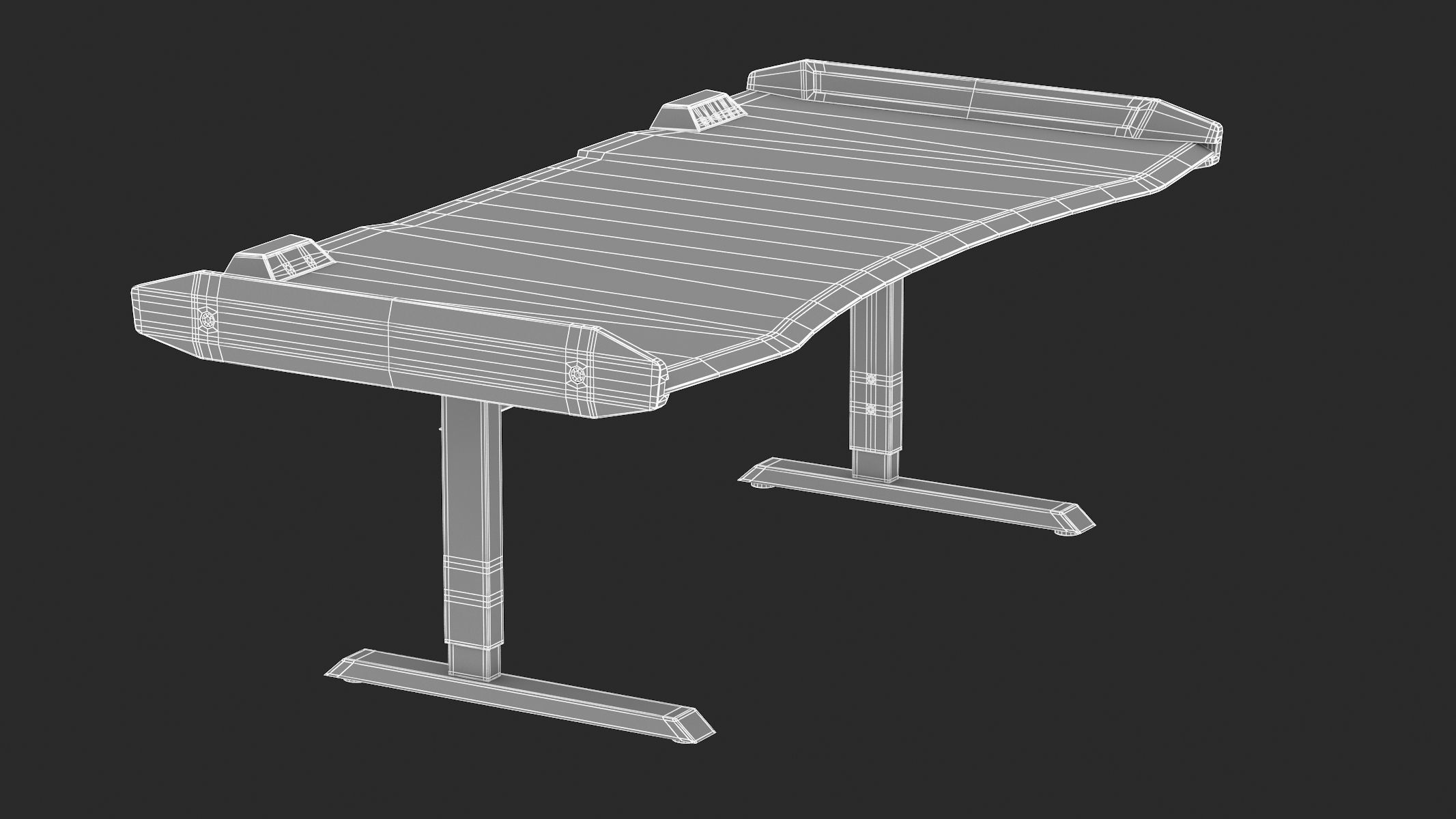 Gaming Desk 2 3D model_22