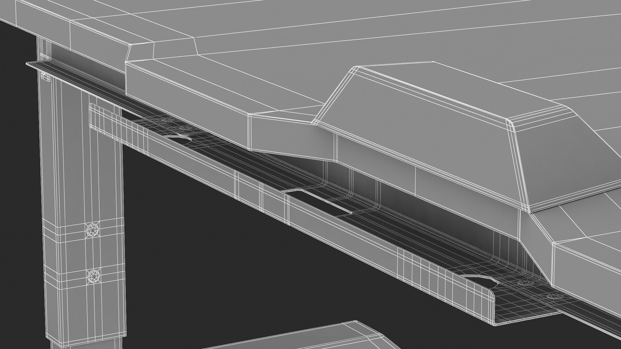 Gaming Desk 2 3D model_34