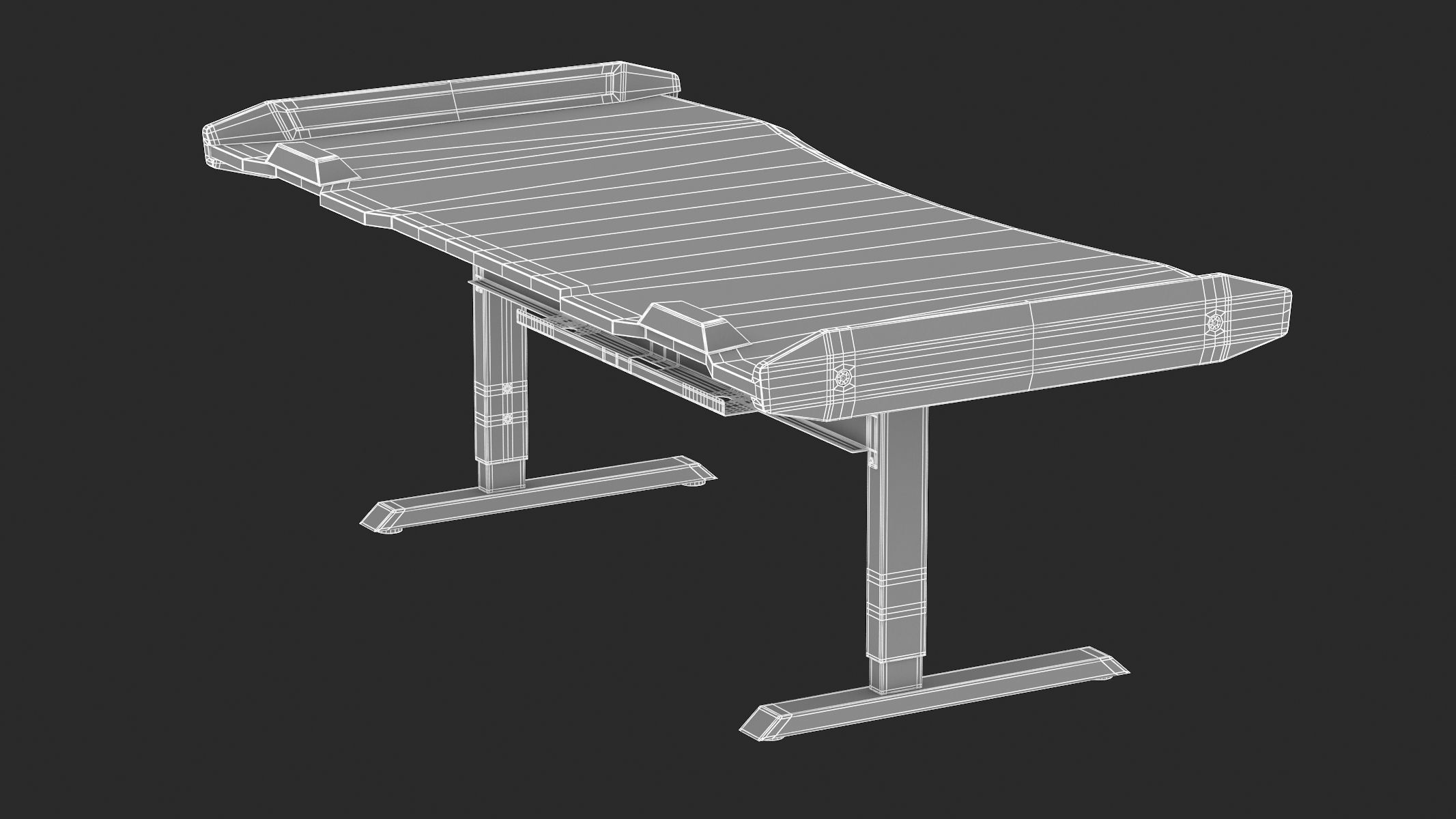 Gaming Desk 2 3D model_24