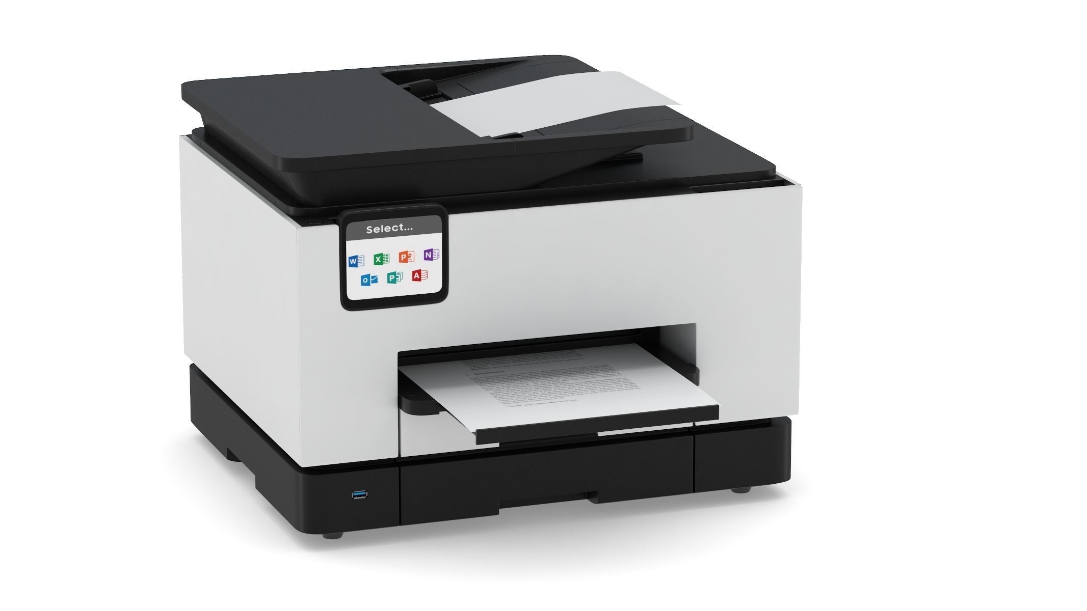 Office Printer 3D model_2