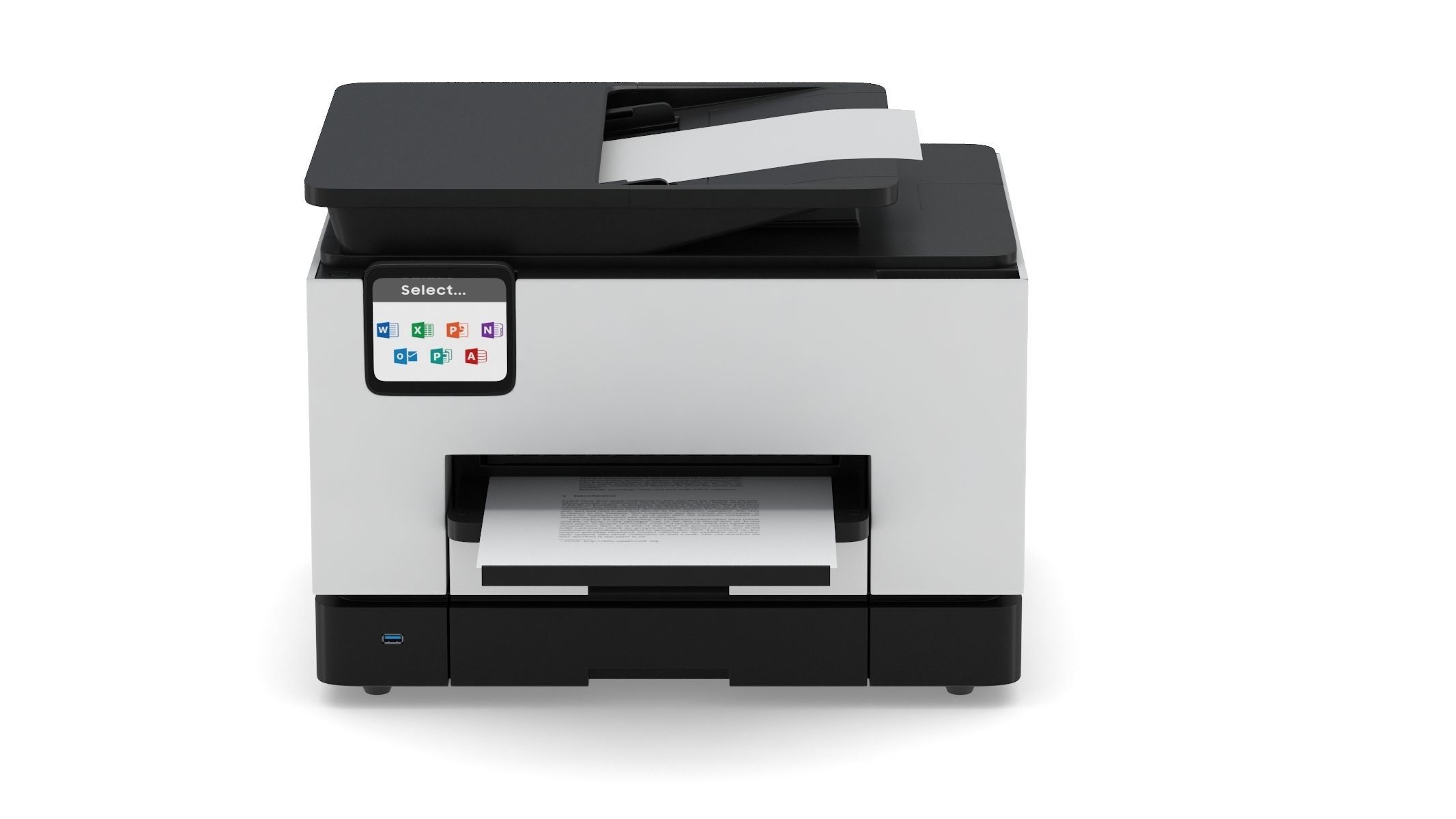 Office Printer 3D model_1