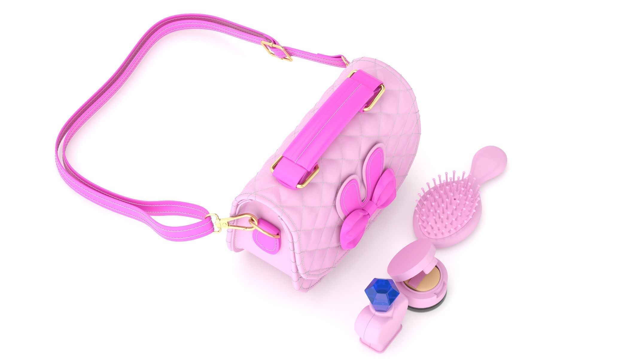 Play Purse Set 3D model_8