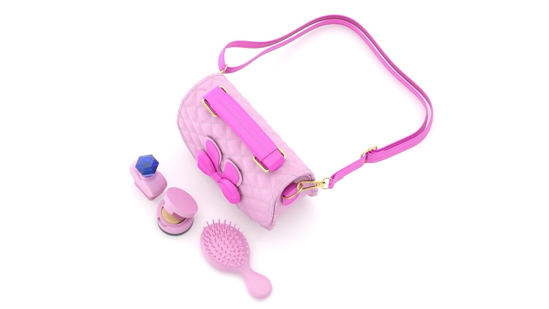 Play Purse Set 3D model_9
