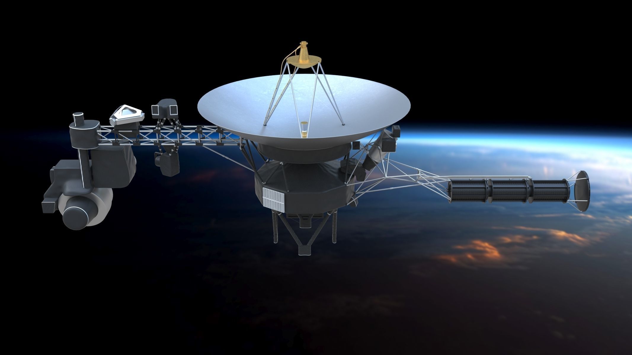 Voyager 1 3D model_5