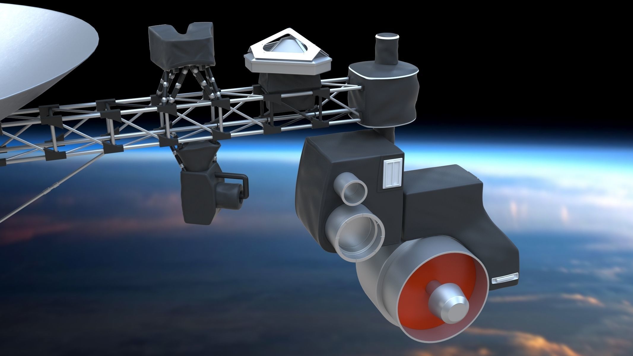 Voyager 1 3D model_10