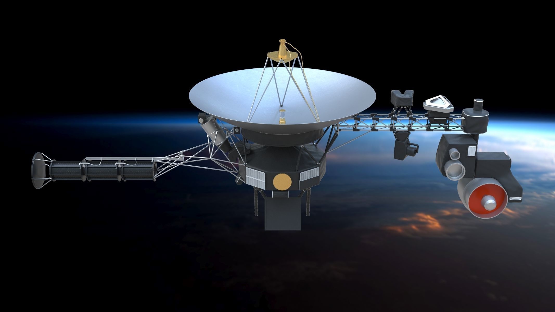 Voyager 1 3D model_9