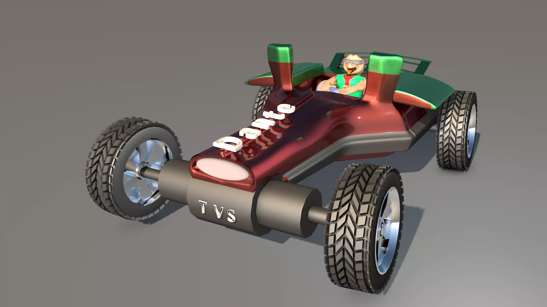 Car For Video Games Seven Low-poly 3D model