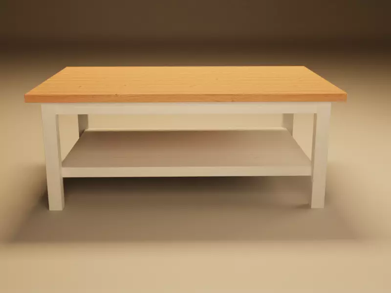 Lo-Poly Coffee Table Low-poly 3D model_0