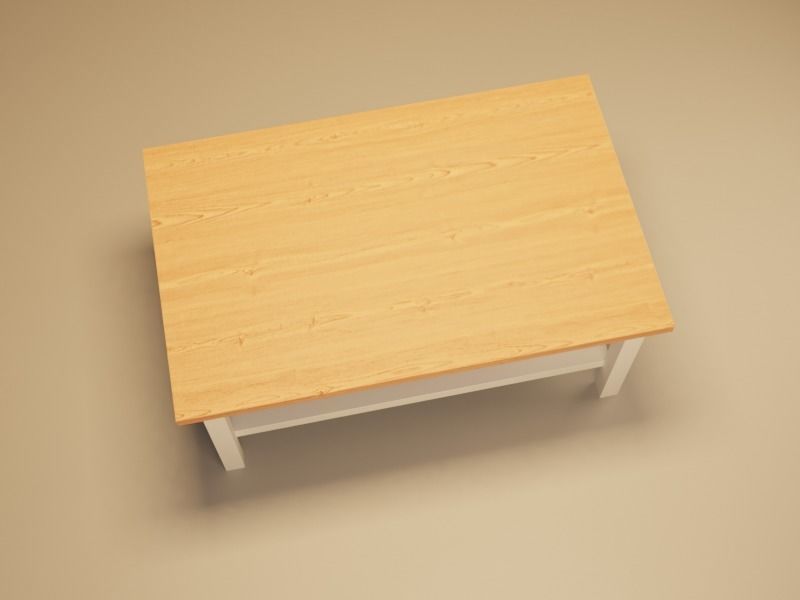 Lo-Poly Coffee Table Low-poly 3D model_4