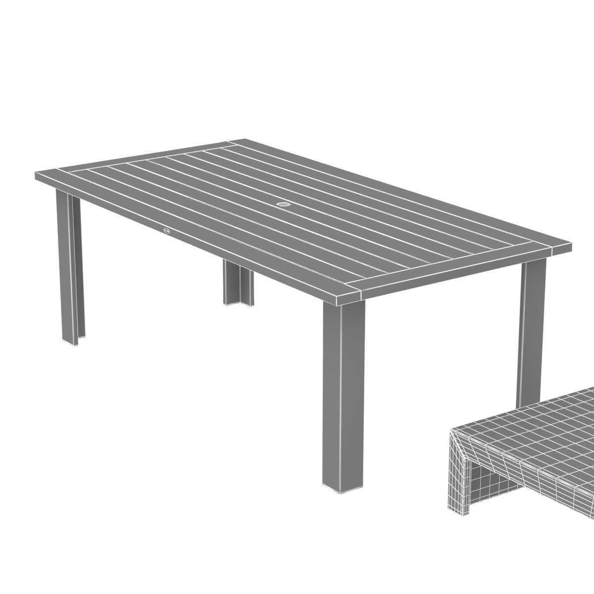 Three tables collection 3D model_18