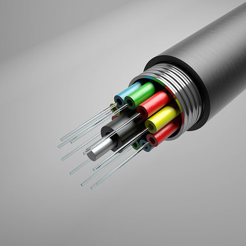 Optical Fiber 3D model
