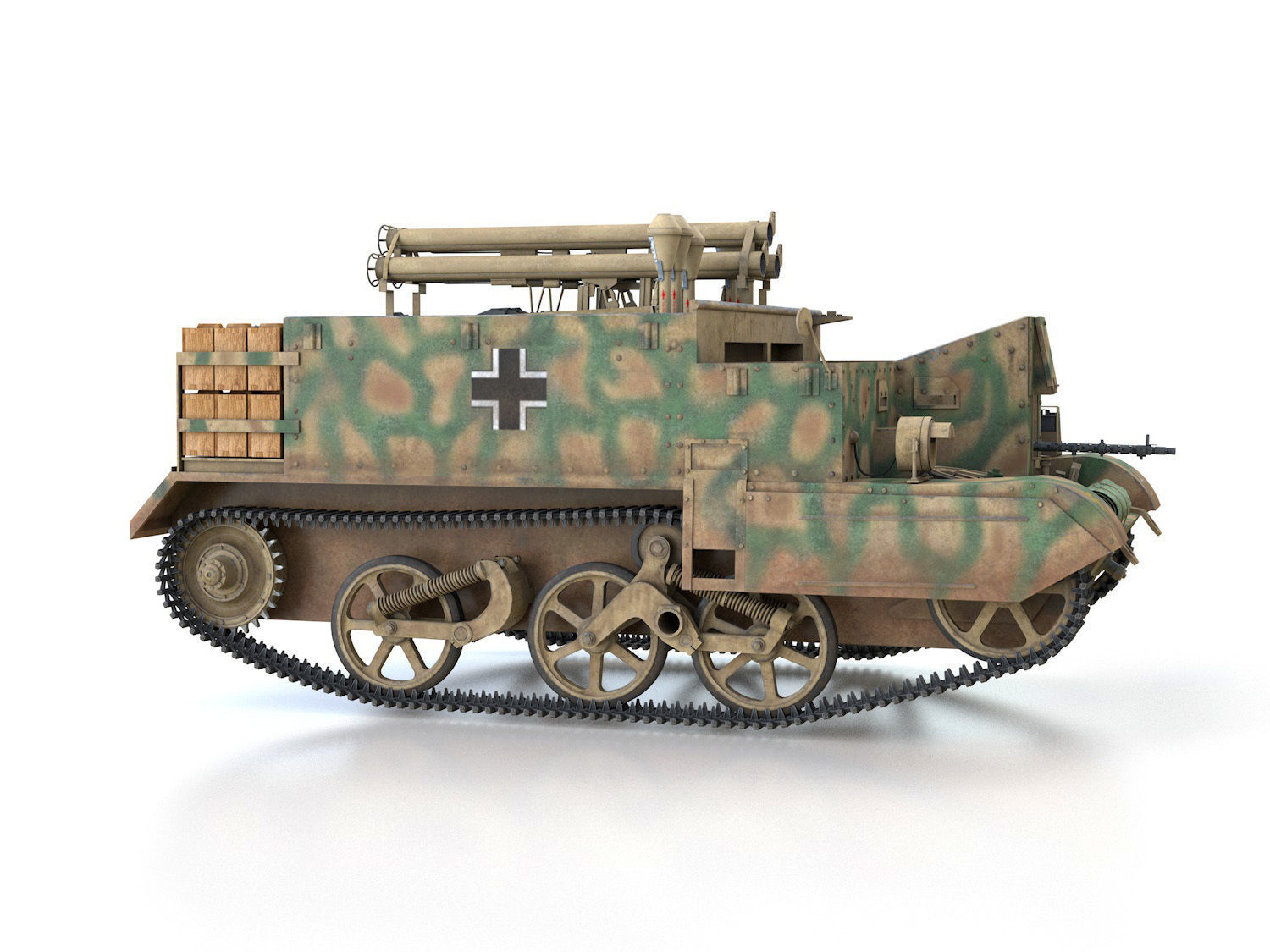 Bren Gun Carrier - BUC - German Army 3D model_8