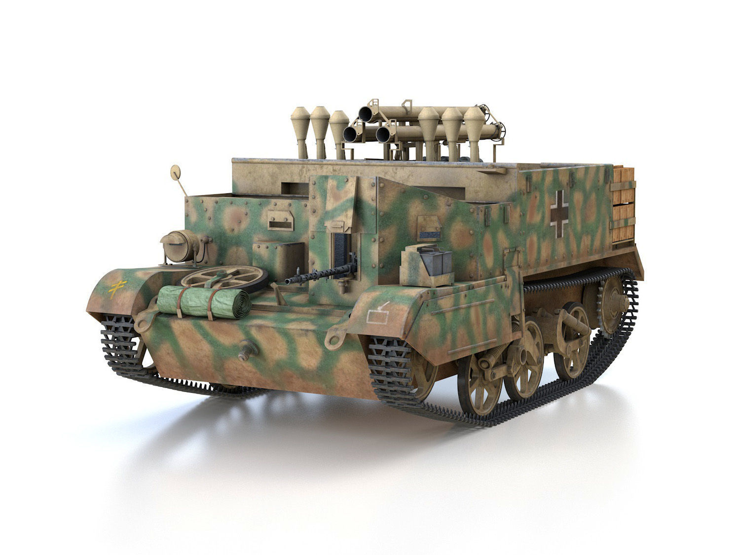 Bren Gun Carrier - BUC - German Army 3D model_2