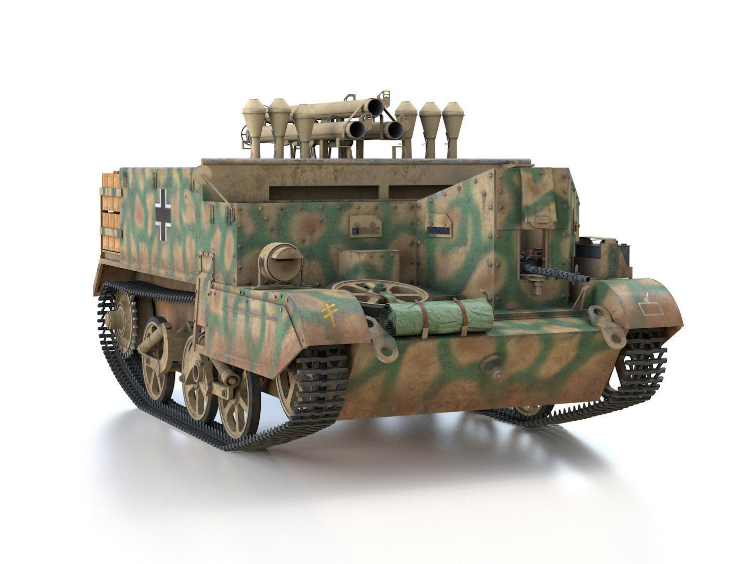 Bren Gun Carrier - BUC - German Army 3D model_10