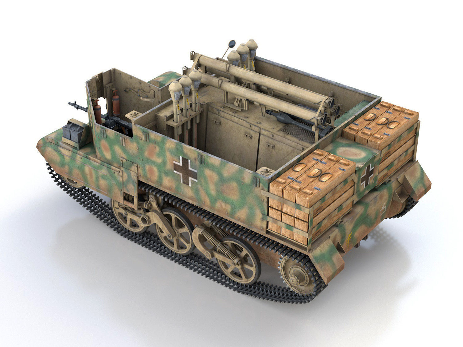 Bren Gun Carrier - BUC - German Army 3D model_4