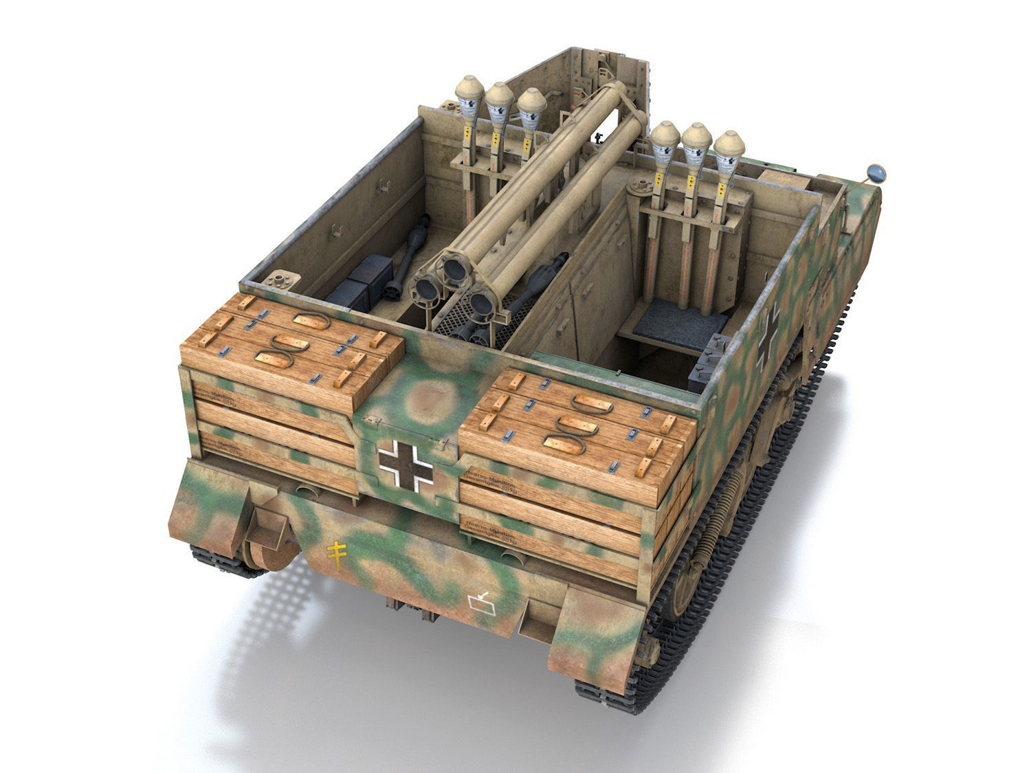 Bren Gun Carrier - BUC - German Army 3D model_6