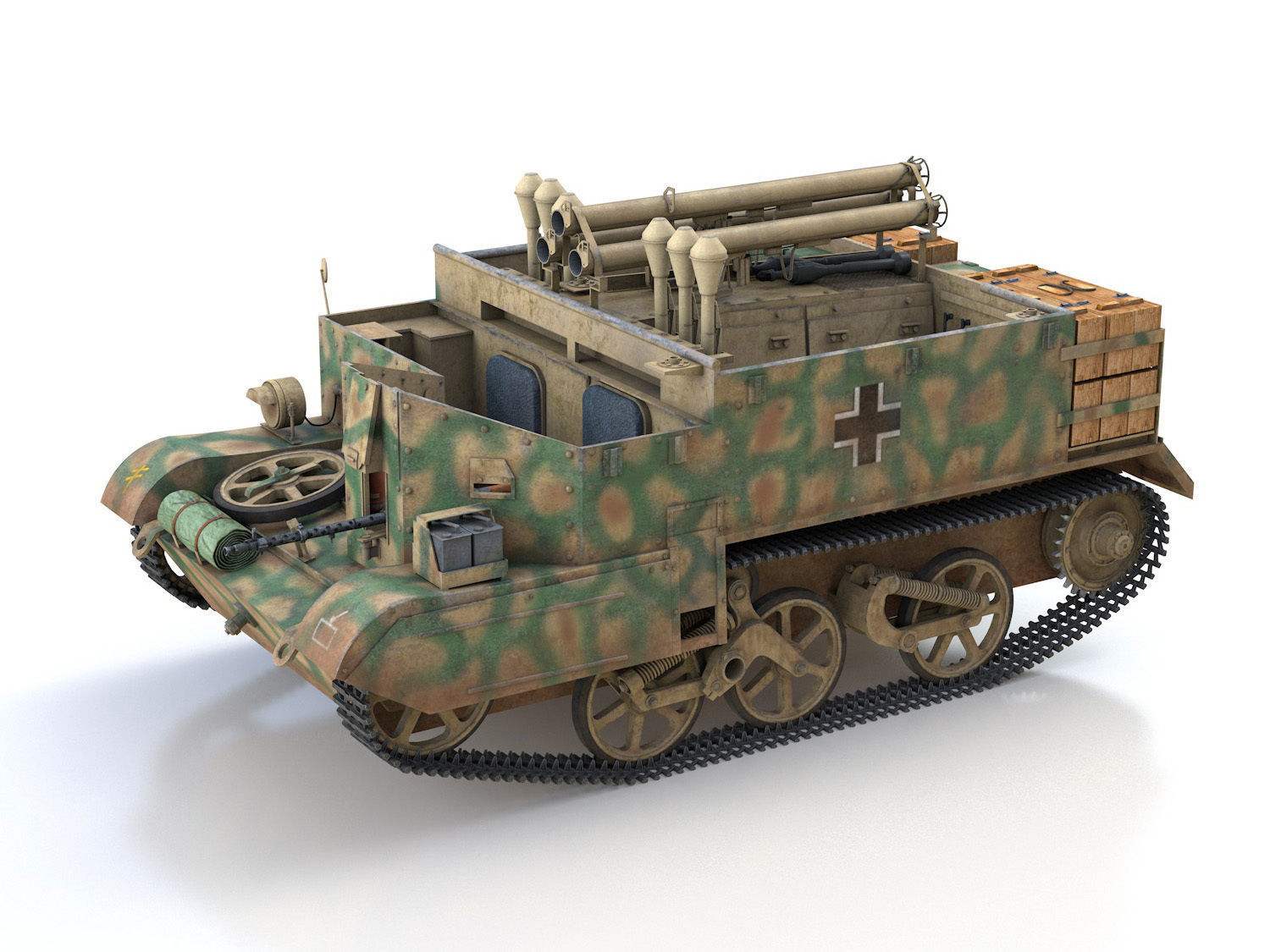Bren Gun Carrier - BUC - German Army 3D model_3
