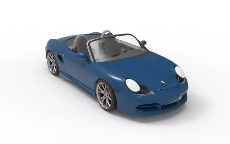2003 Porsche Boxster 3D model